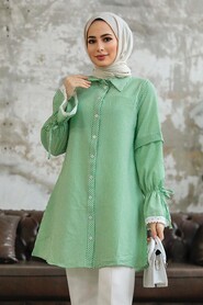  Almond Green High Quality Shirt 11251CY - 2