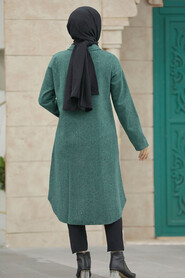 Neva Style - Almond Green Hijab Turkish Tunic 5951CY - Thumbnail