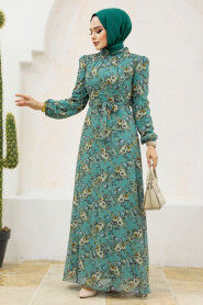  Almond Green Long Dress 27947CY - 4