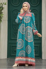  Almond Green Long Sleeve Dress 9005CY - 2