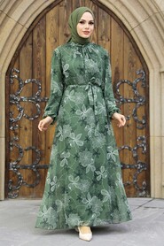  Almond Green Long Dress 279079CY - 1