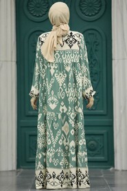  Almond Green Modest Dress 50004CY - 3