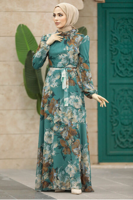  Almond Green Plus Size Dress 279318CY - NEVA STYLE