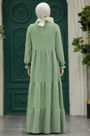  Almond Green Plus Size Dress 5854CY - 2