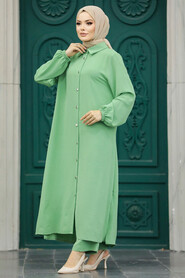  Almond Green Plus Size Dual Suit 10101CY 