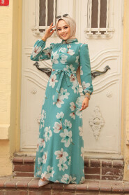  Almond Green Women Dress 279314CY - 3