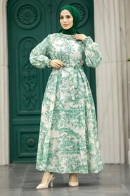  Almond Green Women Dress 5888CY - 2
