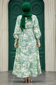  Almond Green Women Dress 5888CY - 3