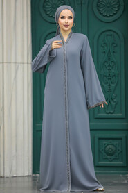  Anthracite Abaya For Women 20070ANT - 3