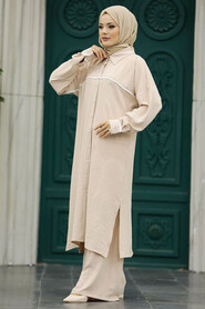  Beige High Quality Triple Suit 30126BEJ - 2