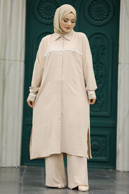 Beige High Quality Triple Suit 30126BEJ - 3