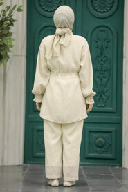  Beige Hijab Dual Suit 5899BEJ - 3