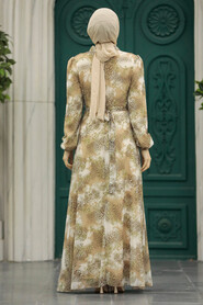  Beige Hijab For Women Dress 27944BEJ - 3