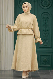  Beige Hijab For Women Dual Suit 31921BEJ - 2