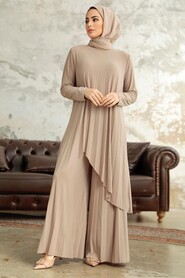  Beige Hijab For Women Dual Suit 41612BEJ - 1