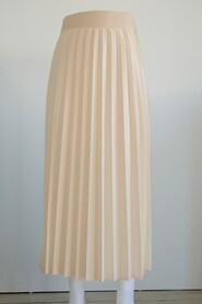  Beige Hijab For Women Skirt 35151BEJ - NEVA STYLE