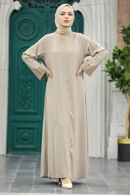  Beige Hijab For Women Turkish Abaya 350400BEJ - 1