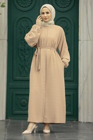  Beige Hijab For Women Turkish Abaya 88681BEJ - NEVA STYLE