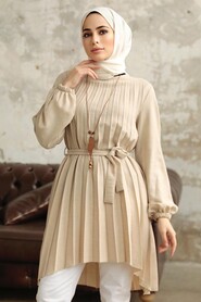  Beige Hijab Turkish Tunic 41233BEJ - 1