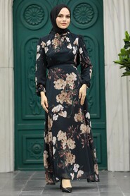  Beige Islamic Clothing Dress 27940BEJ - 1