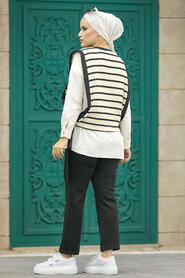  Beige Islamic Clothing Dual Suit 12161BEJ - 3