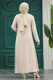  Beige Modest Dual Suit 21021BEJ - 4