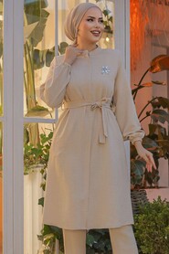  Beige Modest Tunic 646BEJ - 2