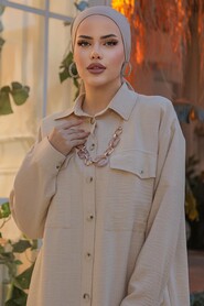  Beige Modest Tunic 660BEJ - 3
