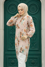 Beige Modest Tunic 91236BEJ - 2