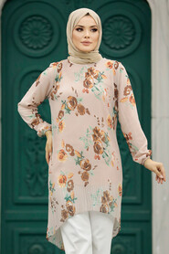  Beige Modest Tunic 91236BEJ - 1