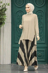  Beige Muslim Dual Suit 41741BEJ - 2