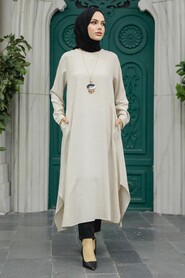  Beige Muslim Tunic 2450BEJ - 2