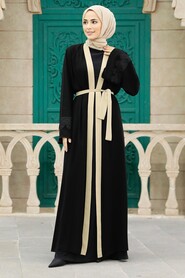  Beige Plus Size Abaya 55440BEJ - 1