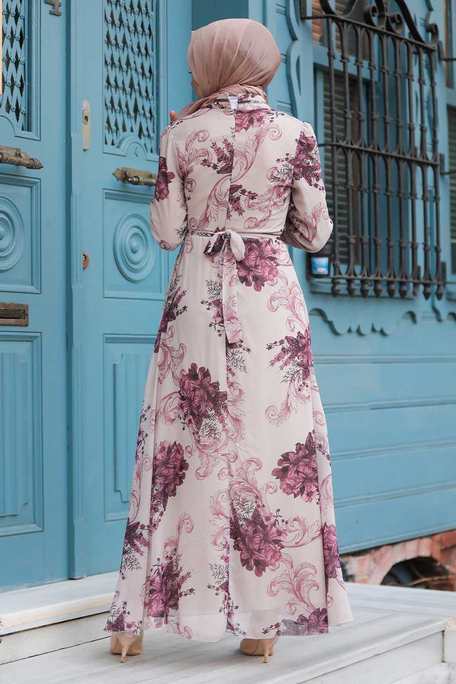 Neva Style - Beige Plus Size Dress 27921BEJ
