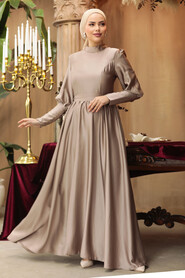  Beige Plus Size Evening Gowns 60801BEJ - Thumbnail