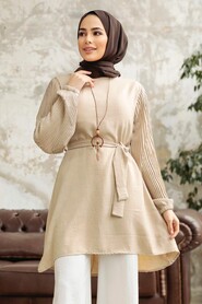  Beige Women Tunic 41221BEJ - 1
