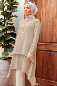  Beige Women Tunic 14950BEJ - NEVA STYLE