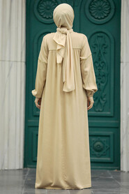  Bej Muslim Dress 8999BEJ - 3