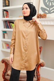  Biscuit Hijab Tunic 5705BS - NEVA STYLE