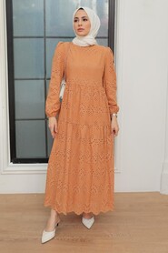  Biscuit Hijab Dress 1073BS - 3