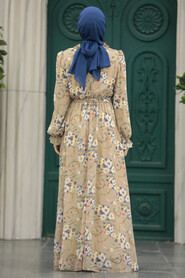  Biscuit Hijab Dress 29711BS - 3