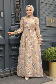  Biscuit Hijab Dress 29711BS - 2