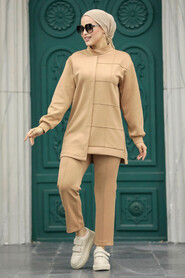  Biscuit Hijab Dual Suit 70801BS - 2