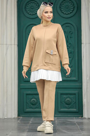  Biscuit Hijab For Women Dual Suit 7108BS - 1
