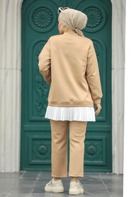  Biscuit Hijab For Women Dual Suit 7108BS - 3