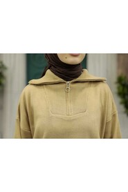  Biscuit Hijab Knitwear Tunic 2690BS - 3