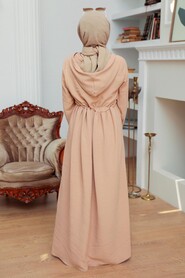  Biscuit Hijab Maxi Dress 13260BS - 3