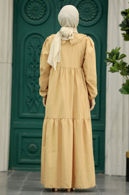  Biscuit Hijab Maxi Dress 57348BS - 3