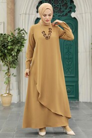  Biscuit Hijab Turkish Dress 34231BS - 2