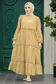  Biscuit Hijab Turkish Dress 57342BS - 1